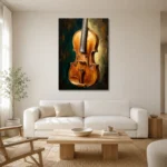 Premium Wall Art Dikey Html Edition – MUSIC2806076 styled in a refined neutral interior
