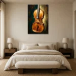 Premium Wall Art Dikey Html Edition – MUSIC2806076 showcased in an elegant minimalist interior