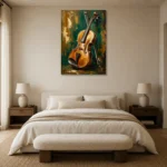 Premium Wall Art Dikey Html Edition – MUSIC2806077 showcased in an elegant minimalist interior