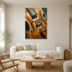 Premium Wall Art Dikey Html Edition – MUSIC2806078 styled in a refined neutral interior