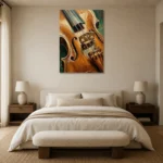Premium Wall Art Dikey Html Edition – MUSIC2806078 showcased in an elegant minimalist interior
