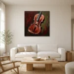 Premium Wall Art Kare Html Edition – MUSIC2806079 styled in a refined neutral interior