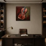 Premium Wall Art Kare Html Edition – MUSIC2806079 displayed in a contemporary gallery-inspired room