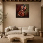 Premium Wall Art Kare Html Edition – MUSIC2806079 presented in a sophisticated home setting