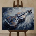Premium Wall Art Yatay Html Edition – MUSIC2806082 displayed on a studio easel
