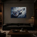Premium Wall Art Yatay Html Edition – MUSIC2806082 shown in a warm modern interior