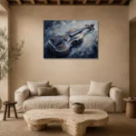 Premium Wall Art Yatay Html Edition – MUSIC2806082 presented in a sophisticated home setting