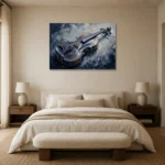 Premium Wall Art Yatay Html Edition – MUSIC2806082 showcased in an elegant minimalist interior