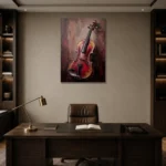 Premium Wall Art Dikey Html Edition – MUSIC2806085 displayed in a contemporary gallery-inspired room