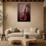 Premium Wall Art Dikey Html Edition – MUSIC2806085 presented in a sophisticated home setting