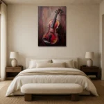Premium Wall Art Dikey Html Edition – MUSIC2806085 showcased in an elegant minimalist interior