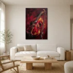 Premium Wall Art Dikey Html Edition – MUSIC2806086 styled in a refined neutral interior