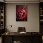 Premium Wall Art Dikey Html Edition – MUSIC2806086 displayed in a contemporary gallery-inspired room