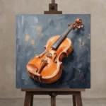 Premium Wall Art Kare Html Edition – MUSIC2806088 displayed on a studio easel