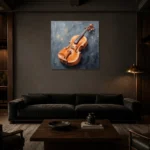 Premium Wall Art Kare Html Edition – MUSIC2806088 shown in a warm modern interior