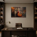Premium Wall Art Yatay Html Edition – MUSIC2806091 displayed in a contemporary gallery-inspired room