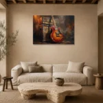 Premium Wall Art Yatay Html Edition – MUSIC2806091 presented in a sophisticated home setting