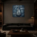 Premium Wall Art Kare Html Edition – MUSIC2806097 shown in a warm modern interior