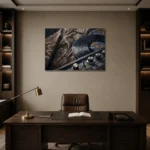 Premium Wall Art Yatay Html Edition – MUSIC2806102 displayed in a contemporary gallery-inspired room