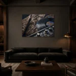 Premium Wall Art Yatay Html Edition – MUSIC2806102 shown in a warm modern interior