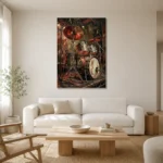 Premium Wall Art Dikey Html Edition – MUSIC2806105 styled in a refined neutral interior