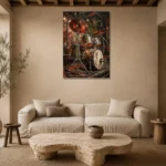 Premium Wall Art Dikey Html Edition – MUSIC2806105 presented in a sophisticated home setting