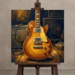 Premium Wall Art Kare Html Edition – MUSIC2806106 displayed on a studio easel