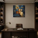 Premium Wall Art Kare Html Edition – MUSIC2806107 displayed in a contemporary gallery-inspired room