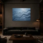 Premium Wall Art Yatay Html Edition – MUSIC2806109 shown in a warm modern interior