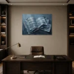 Premium Wall Art Yatay Html Edition – MUSIC2806111 displayed in a contemporary gallery-inspired room