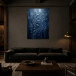 Premium Wall Art Dikey Html Edition – MUSIC2806112 shown in a warm modern interior