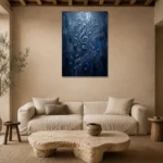 Premium Wall Art Dikey Html Edition – MUSIC2806112 presented in a sophisticated home setting