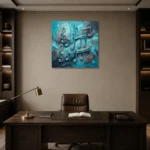 Premium Wall Art Kare Html Edition – MUSIC2806115 displayed in a contemporary gallery-inspired room