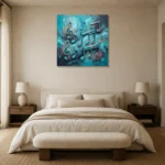 Premium Wall Art Kare Html Edition – MUSIC2806115 showcased in an elegant minimalist interior