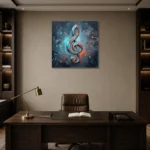 Premium Wall Art Kare Html Edition – MUSIC2806116 displayed in a contemporary gallery-inspired room