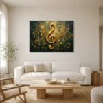 Premium Wall Art Yatay Html Edition – MUSIC2806119 styled in a refined neutral interior