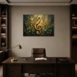 Premium Wall Art Yatay Html Edition – MUSIC2806119 displayed in a contemporary gallery-inspired room