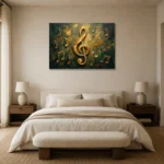 Premium Wall Art Yatay Html Edition – MUSIC2806119 showcased in an elegant minimalist interior