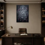Premium Wall Art Dikey Html Edition – MUSIC2806123 displayed in a contemporary gallery-inspired room