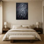 Premium Wall Art Dikey Html Edition – MUSIC2806123 showcased in an elegant minimalist interior