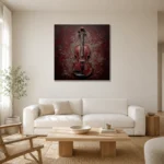 Premium Wall Art Kare Html Edition – MUSIC2806124 styled in a refined neutral interior