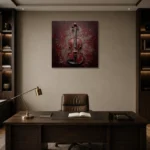 Premium Wall Art Kare Html Edition – MUSIC2806124 displayed in a contemporary gallery-inspired room