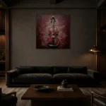 Premium Wall Art Kare Html Edition – MUSIC2806124 shown in a warm modern interior