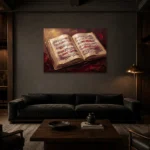 Premium Wall Art Yatay Html Edition – MUSIC2806127 shown in a warm modern interior