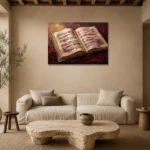 Premium Wall Art Yatay Html Edition – MUSIC2806127 presented in a sophisticated home setting
