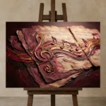 Premium Wall Art Yatay Html Edition – MUSIC2806128 displayed on a studio easel
