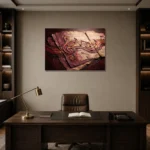 Premium Wall Art Yatay Html Edition – MUSIC2806128 displayed in a contemporary gallery-inspired room