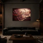 Premium Wall Art Yatay Html Edition – MUSIC2806128 shown in a warm modern interior