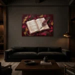 Premium Wall Art Yatay Html Edition – MUSIC2806129 shown in a warm modern interior