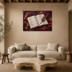 Premium Wall Art Yatay Html Edition – MUSIC2806129 presented in a sophisticated home setting